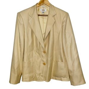 Talbots 100% Silk Single Breasted Classic Blazer Size 12